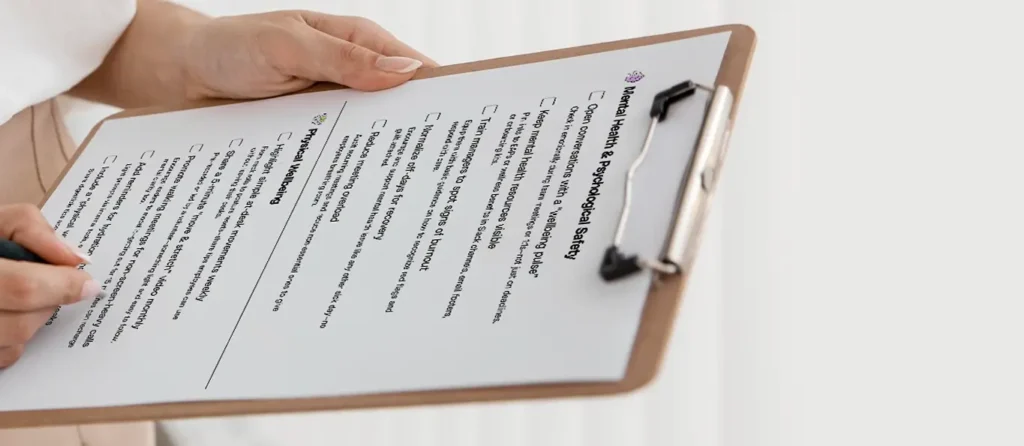 hr wellness checklist